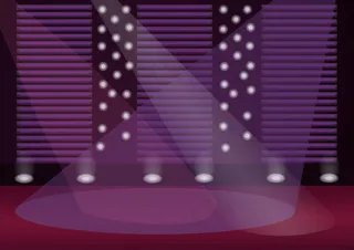 空舞台彩色插图