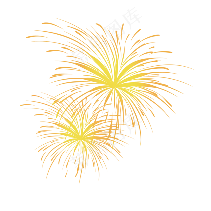 黄色烟花素描中秋国庆(2000X2000(DPI:300))psd模版下载