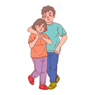 七夕情人节情侣谈恋爱