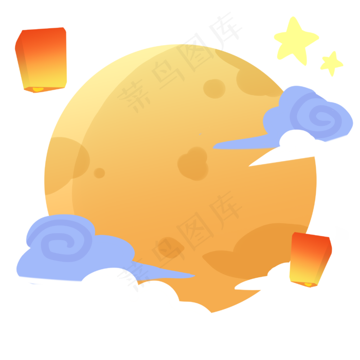 中秋佳节月圆之夜(3000X3000(DPI:299))psd模版下载