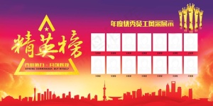 荣誉榜 精英榜 光荣榜海报