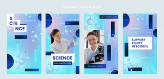 梯度科学模板故事