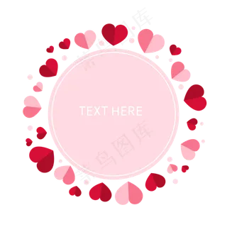 红色爱心边框10