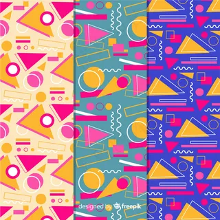 缤纷孟菲斯图案系列