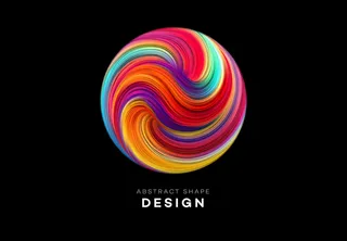 彩色流抽象形状背景