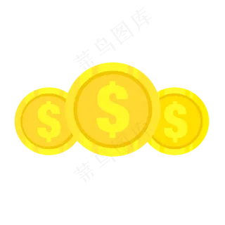金币钱币矢量元素