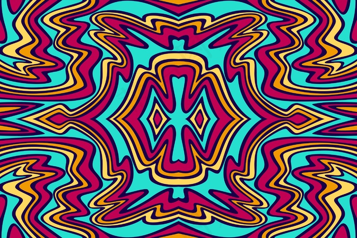 平面手绘迷幻格调背景eps,ai矢量模版下载