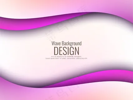 抽象粉红波现代背景 抽象粉红波现代背景