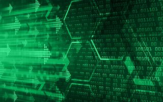 Eye cyber circuit未来技术概念背景