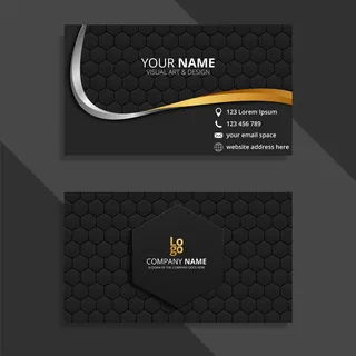 现代专业名片设计矢量