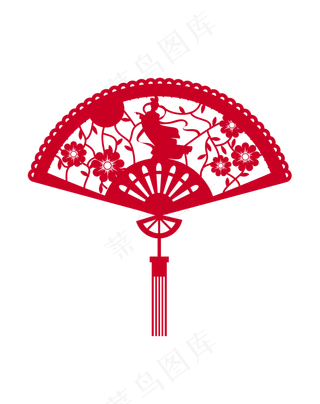 剪纸中秋嫦娥奔月