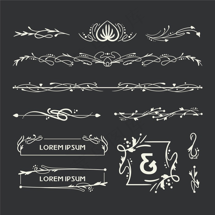 花边艺术华丽插画