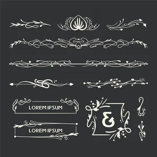 花边艺术华丽插画