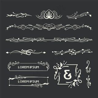 花边艺术华丽插画