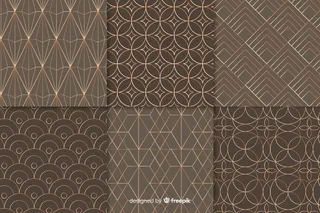 豪华几何图案套装