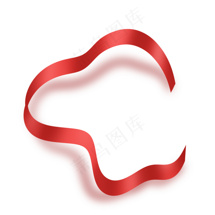 红色鲜艳丝带飘带彩带