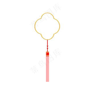 七夕春节中秋漂浮金色挂饰吊穗吊