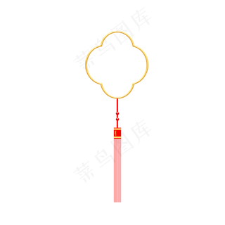 七夕春节中秋漂浮金色挂饰吊穗吊