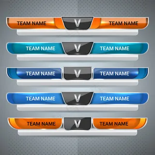 记分牌广播和下三分之一模板