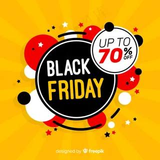 黑色星期五概念与平面设计背景