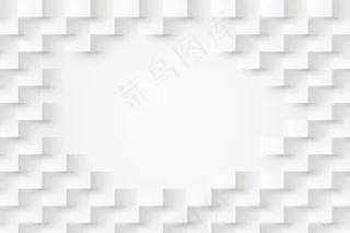 3d纸概念中的白色抽象墙纸