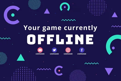 脱机twitch横幅banner模板