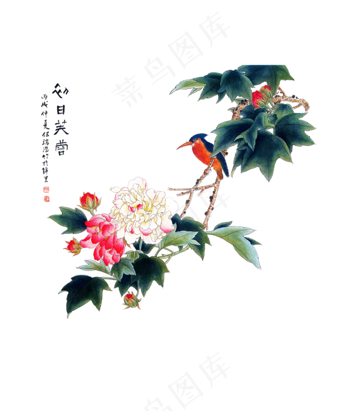 国画花中国风高清免扣素材27