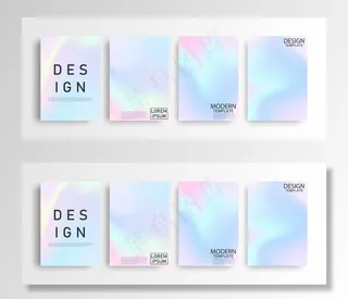 抽象粉彩彩色渐变背景a4概念为您的图形色彩设计，版面设计模板为宣传册