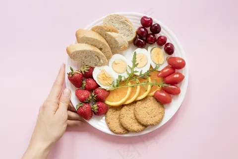 早餐蔬菜水果盘