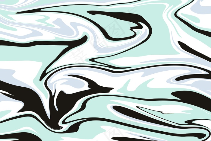 酸黑色和蓝色大理石背景