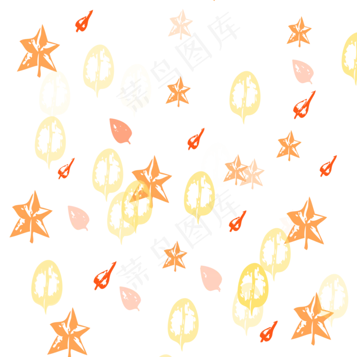 秋天落叶(2000X2000(DPI:100))psd模版下载
