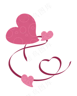七夕节装饰图案爱心
