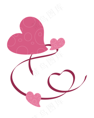 七夕节装饰图案爱心