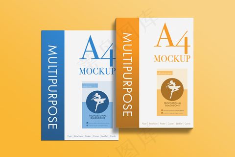 多用途a4纸张模型样机