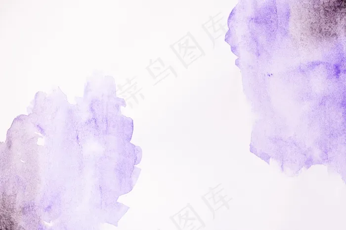 抽象紫罗兰色水彩画背景
