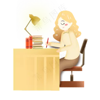 教师节老师批改作业素材