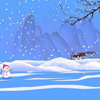 蓝色冬天雪地服装主图