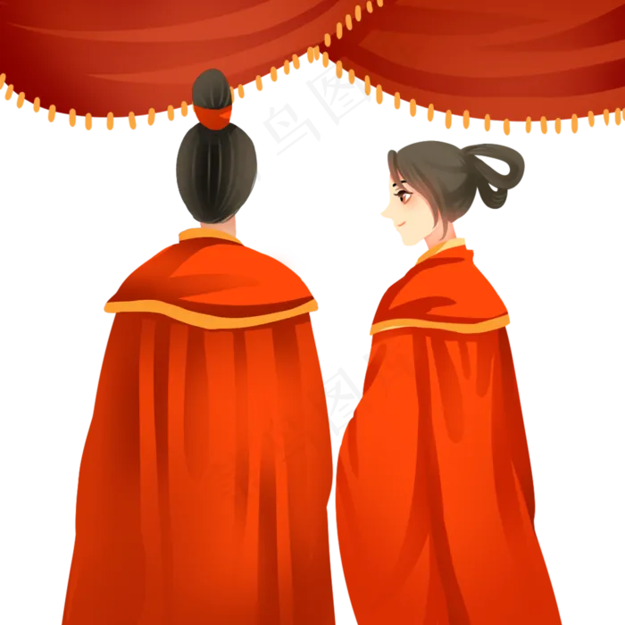 古装情侣(2000X2000(DPI:300))psd模版下载