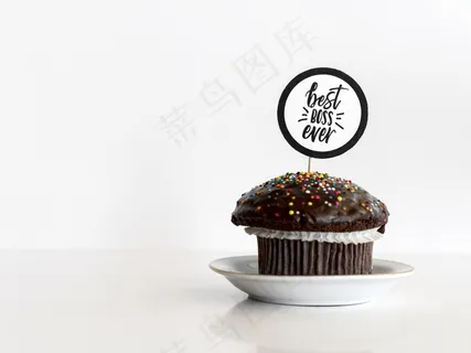 老板日活动的纸杯蛋糕 老板日活动的纸杯蛋糕