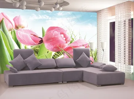 电视墙背景画效果图片