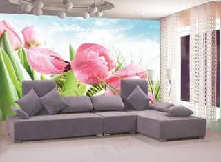 电视墙背景画效果图片