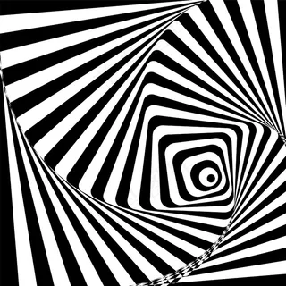 黑白催眠背景。插图