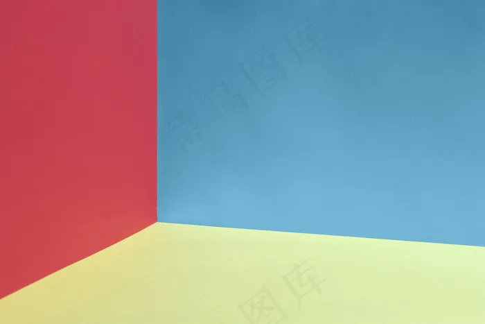 彩色背景，红蓝相间