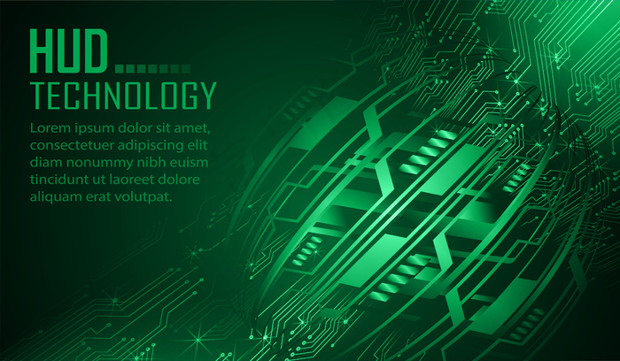 文本网络电路未来技术概念背景