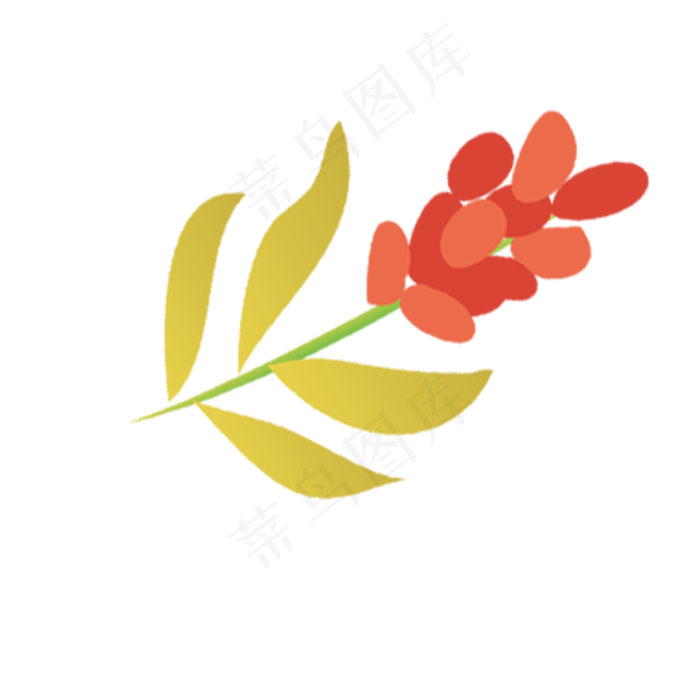 卡通秋天植物果实下载