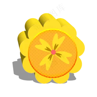 情人节花花月饼可商用元素