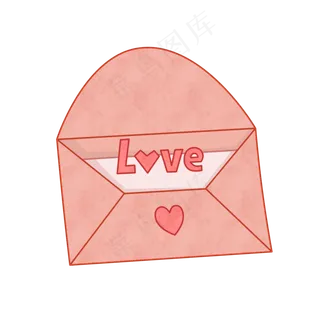 七夕节信封装饰免抠素材