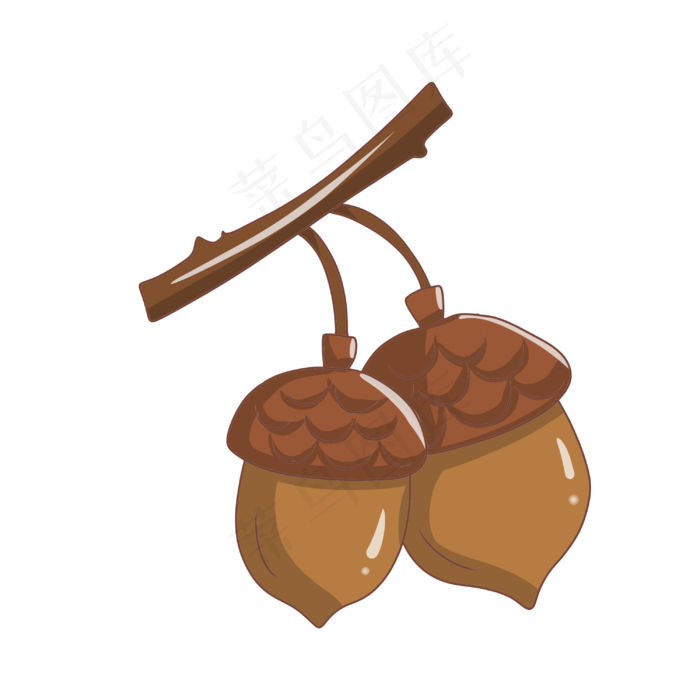 手绘卡通秋冬小物