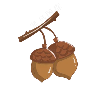 手绘卡通秋冬小物