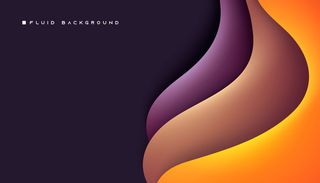 现代波浪尺寸层背景平滑渐变